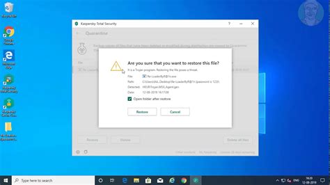 Restaurar Archivo De Cuarentena En Kaspersky Total Security 2020 Mundowin