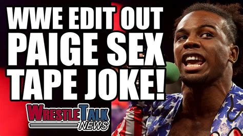WWE Edit Out Paige Sex Tape Joke From Smackdown Booker T Unhappy