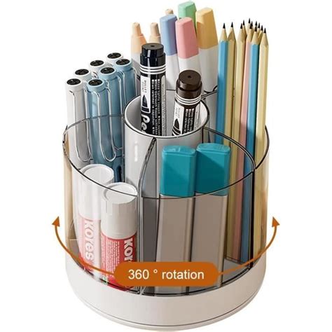 Rotatif Pot A Crayon Degr S Pot A Crayon Bureau Rotatif Porte Stylo