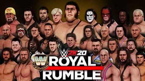 WWE 2K20 30 MAN LEGENDS ROYAL RUMBLE YouTube