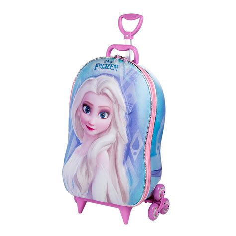 Mochila Escolar Rodinha Tripla D Frozen Elsa Diplomata Livraria Bar O