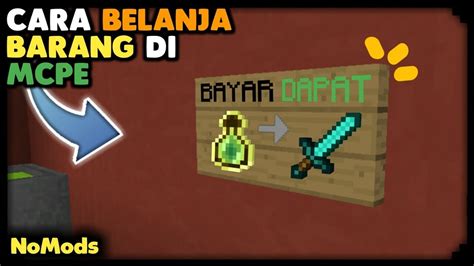 Cara Belanja Item Kyk Di Server NoMods Di MCPE 1 2 Dengan CommandBlock