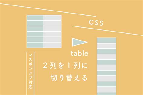 【css】tableをレスポンシブ対応する、2列を1列に切り替える 清水屋サイト