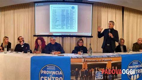 Elezioni Provinciali De Poli Riunisce I Candidati Di Padova Provincia