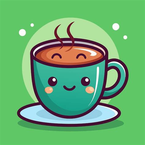 A Cup Of Coffee With A Smiley Face On It Premium Ai Generated Vector