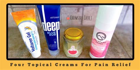 Four Topical Creams For Pain Relief From Essential Oil To Medicinal