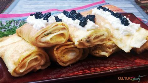 Ukrainian Cheese Filled Crepes Nalysnyky налисники Recipe