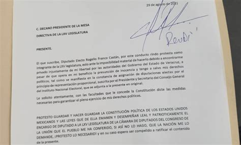 En Un Caso In Dito Diputado Del Prd Rinde Protesta Desde La C Rcel