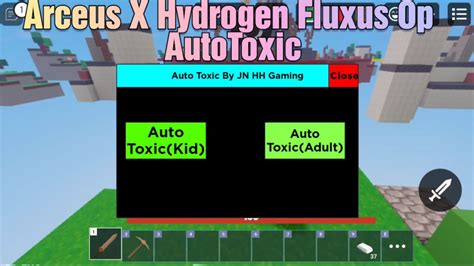 Arceus X Hydrogen Fluxus Op Autotoxic For All Roblox Games Youtube