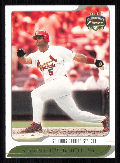 2002 Fleer Focus Jersey Edition 50 Albert Pujols Near Mint EBay