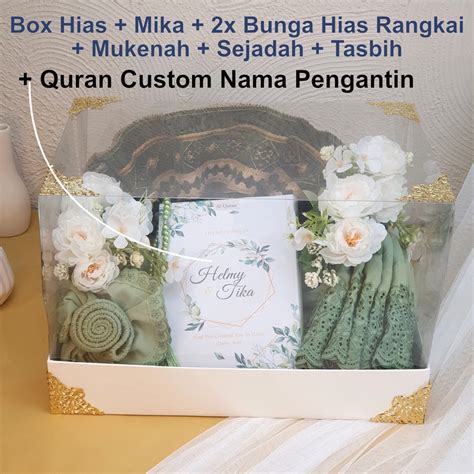 Jual Paket Mahar Alat Sholat Seserahan Pernikahan Al Quran Hantaran