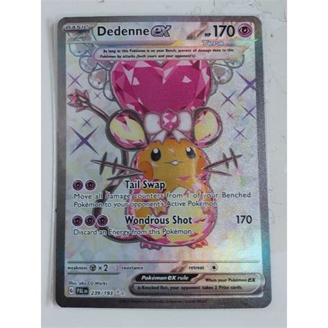 Pokemon Dedenne Ex Paldea Evolved Card Shopee Singapore