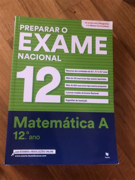 Livro de preparação exame nacional Matemática A Custóias Leça Do Balio