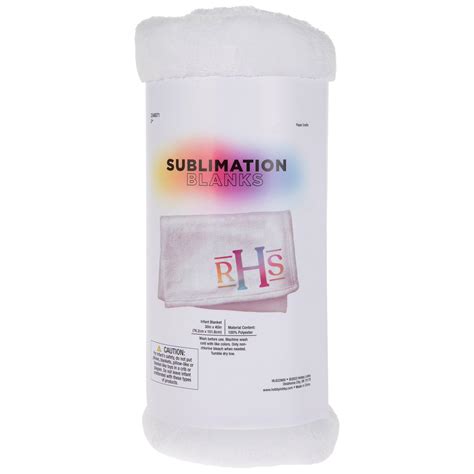 White Sublimation Throw Blanket Hobby Lobby 2348571