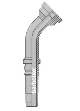 FLANGE 45º SAE 3000 PSI INTERLOCK Barboflex