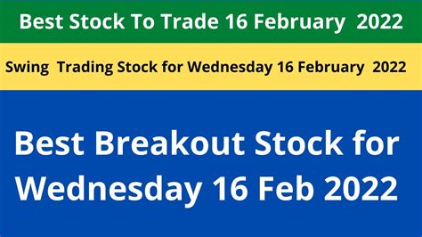 Breakout Stock For Swing Trading February Stocks To Watch Stock For