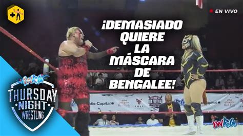 IWRG Demasiado quiere la máscara de Bengalee y se verán en la Jaula