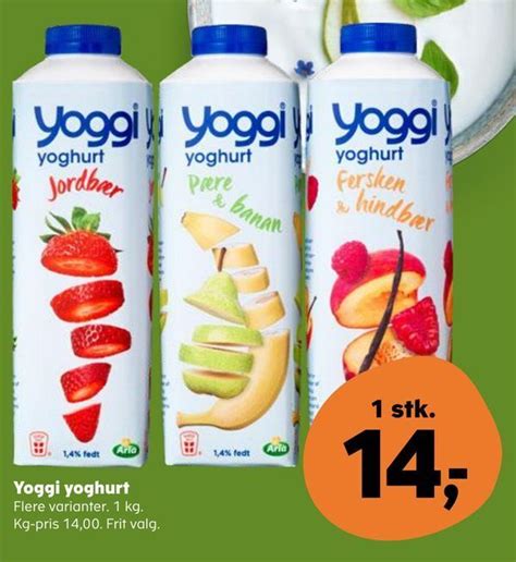 Yoggi Yoghurt Tilbud Hos Kvickly