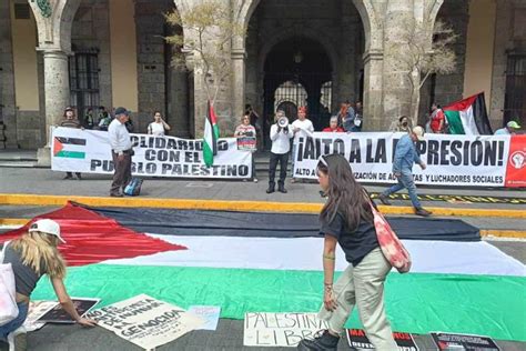 Cientos De Ciudadanos Pro Palestina Protestan En Guadalajara