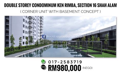 Beautiful Double Storey Condo Ken Rimba Section 16 Shah Alam Property