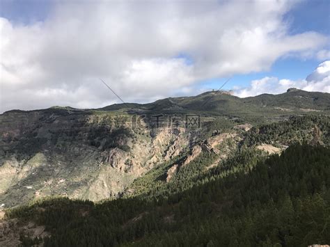 从 Roque Nublo 看到的风景高清摄影大图 千库网