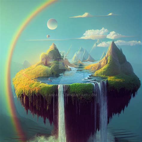 Fantasy Floating Island 02 by AImages on DeviantArt