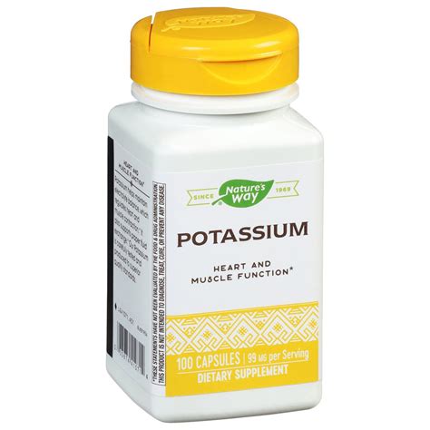 Nature S Way Potassium Complex Dietary Supplement 100 Ct Shipt