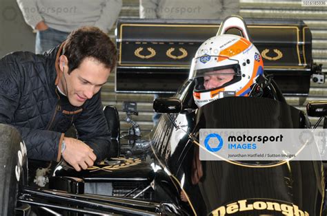 Bruno Senna Bra And Martin Brundle Gbr Lotus T Sky Tv Ayrton