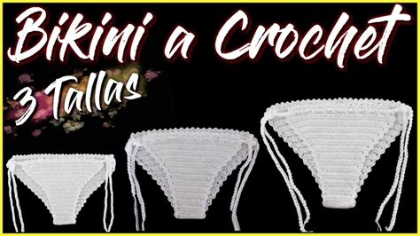 BIKINI A CROCHET TODAS LAS TALLAS FÁCIL Y RÁPIDO REF 02 Bikinis