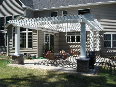 Shed Roof Pergola Designs With Fans