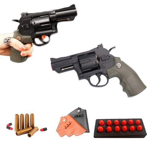 Buy Classic Revolver Soft Bullet Toy Zp Shell Throwing Soft Bullet