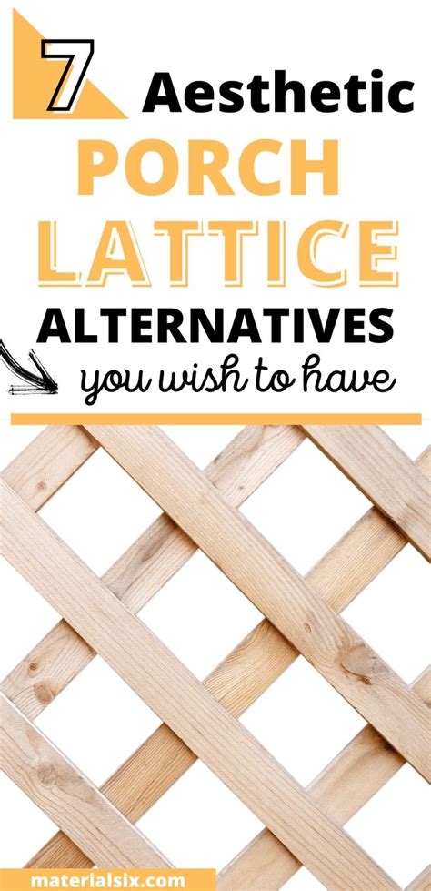 Aesthetic Porch Lattice Alternatives You Wish To Have