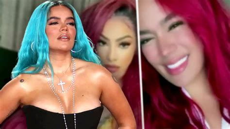 Karol G Cambia Su Cabello Azul Y No Tardan En Compararla Con Yailin La