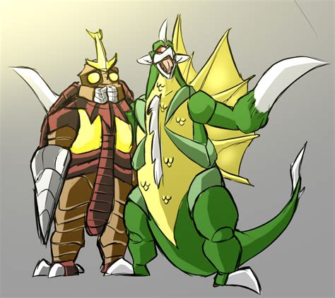 An Art Of Gigan And Megalon I Found On Tumblr R GODZILLA