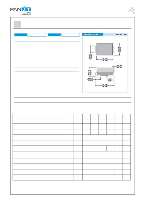 UF2A Datasheet 1 3 Pages PANJIT SURFACE MOUNT ULTRAFAST RECTIFIER