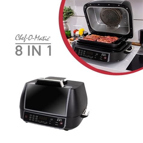 Chef O Matic 8 In 1 Function Grill Oven Kitchen Dining