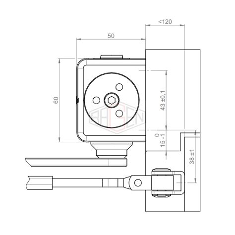 Assa Abloy Dc Samozamykacz Rami Standard En Srebrny