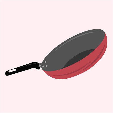 Kitchen Frying Pan Vector Illustration For Graphic Design And