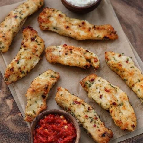 20 Minute Garlic Parmesan Air Fryer Chicken Tenders