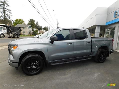 Sterling Gray Metallic Chevrolet Silverado Custom Crew Cab