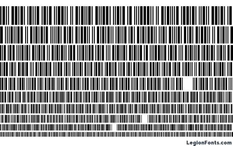 3 Of 9 Barcode Font Download Free Legionfonts