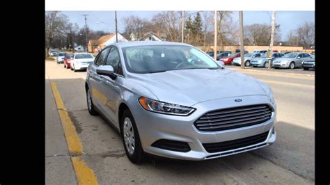 2013 Ford Fusion S Ingot Silver Metallic Youtube