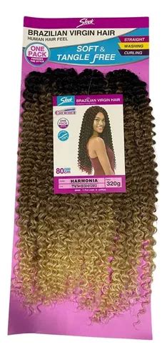 Cabelo Cacheado Harmonia Bio Fibra Crochet Braids 80cm Sleek Frete grátis