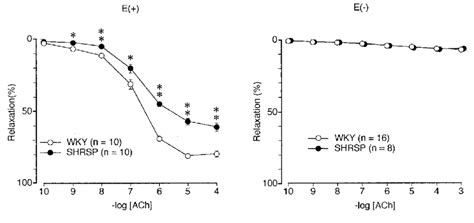 Concentration Response Curves For Ach Induced Relaxation Of The Aortae