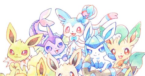 ポケモン 色違いイーブイズ かなのイラスト Pixiv