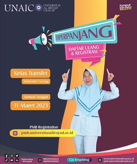 Perpanjangan Daftar Ulang Registrasi Universitas Al Irsyad Cilacap