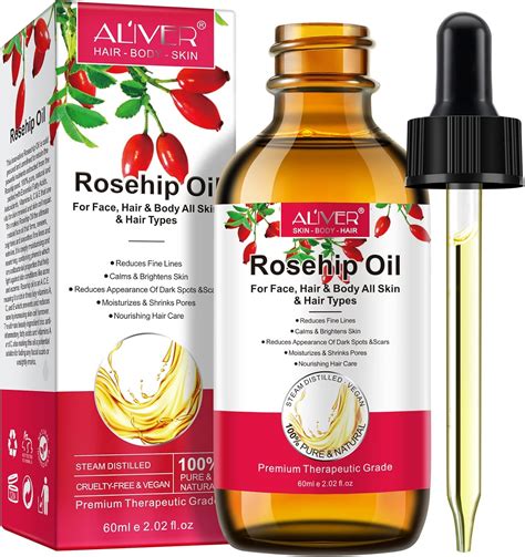 Rosehip Oil Organic Rosehip Seed Oil Anti Aging Hydrating Nourishing