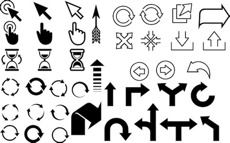 premium vector direction arrow vector set