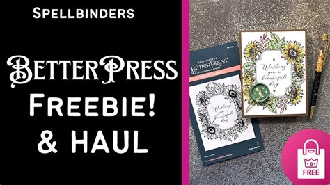 BetterPress FREEBIE Get The Details HAULED Items Used On Card Share