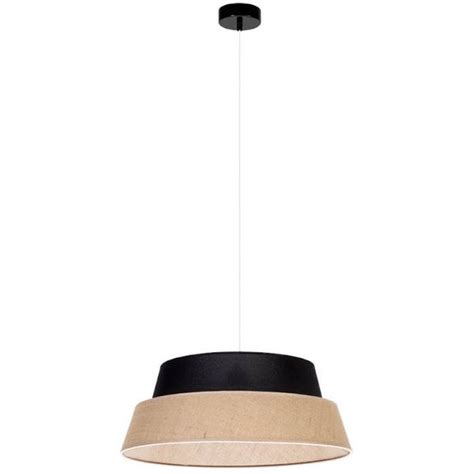 Wisząca LAMPA loftowa PRETO JUTE 150150104 Britop abażurowa OPRAWA zwis